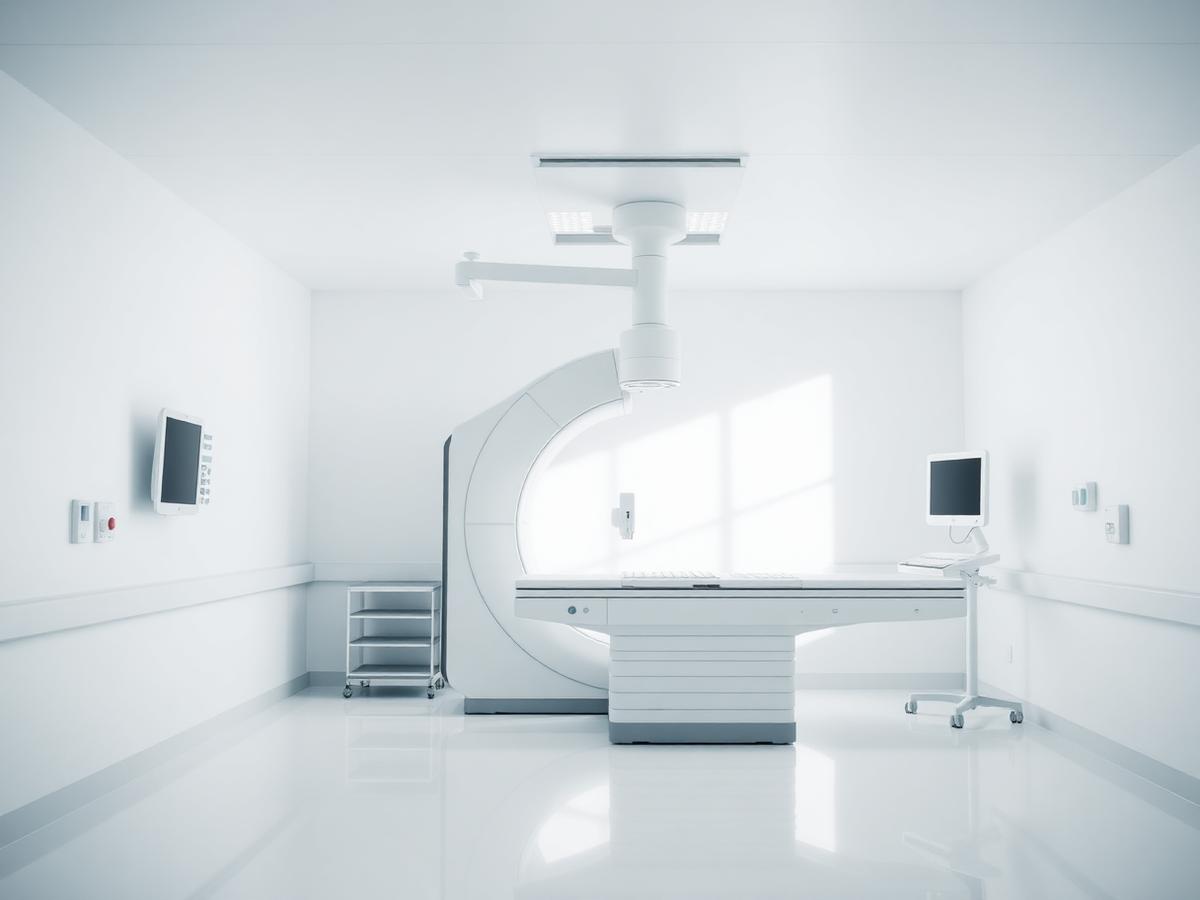 Modern diagnostic and hospital medical devices in a clinical setting.