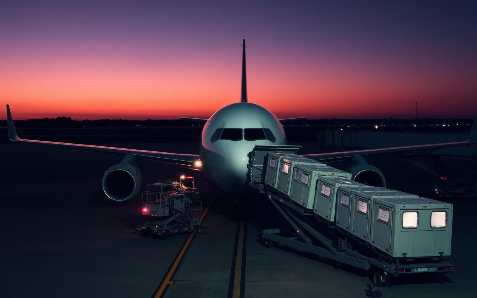 Pharmaceutical cold-chain air freight logistics
